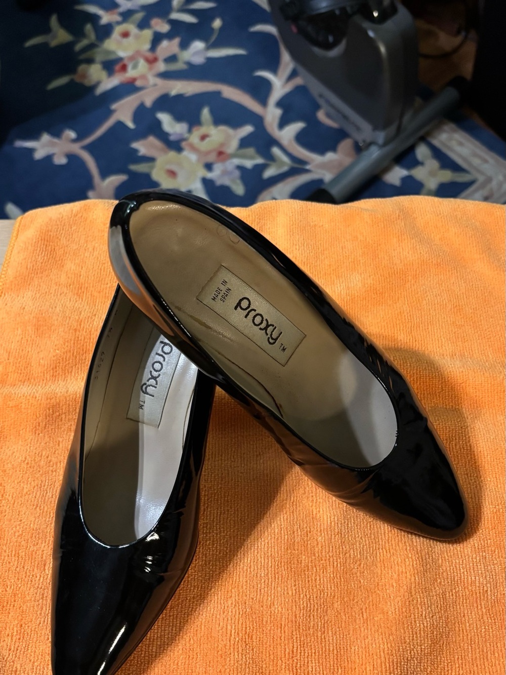 Proxy Black Patent Pointed-Toe Pumps
